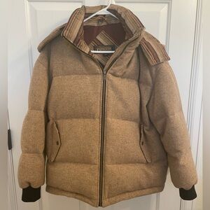 Pendleton Wool Puffer Jacket in Tan (Women’s L)